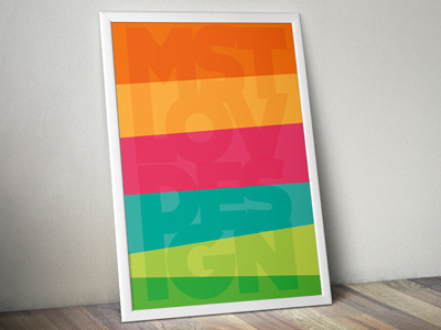 "Must Love Design Poster" color design freebie graphic poster