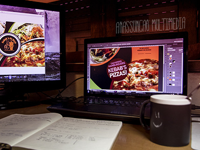 Kebab's design design graphic kebab pizza restaurant storefront