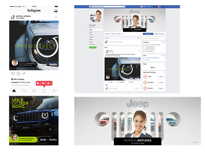 Branding & Social Media for Jeep Seller 3d branding graphic design ui