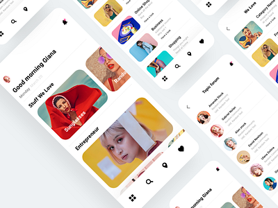 Fashion app all app branding design flat icon minimal