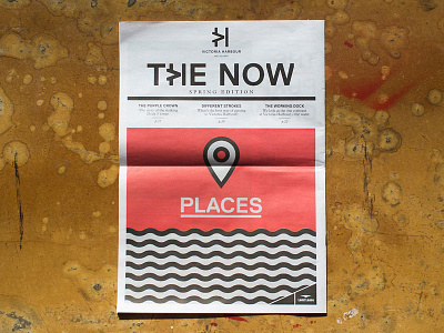 The Now — places art direction cover editorial layout magazine newsletter property real estate