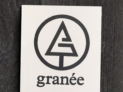 Granée stamp clothing fir identity logo stamp stationary symbol