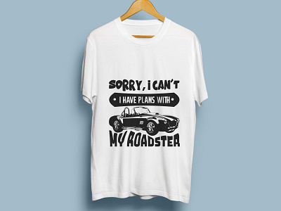 Roadster T-shirt design car design illustration roadster tshirt tshirt design tshirts typography vector