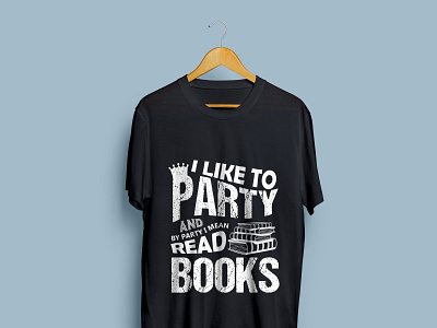 Book lover T-shirt design