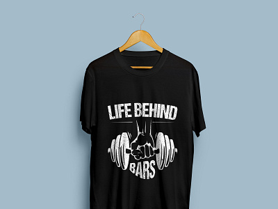 Gym T-shirt design bar design gym gym tshirt illustration life tshirt tshirt design tshirts typography vector
