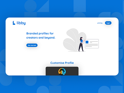 Libby Homepage Design branding dashboard homepage homepage design libby ui ux