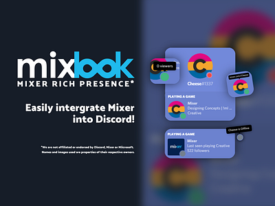 Mixer Rich Presence design illustration