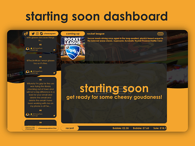 Starting Soon Dashboard