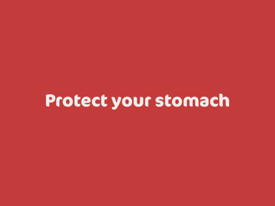 Protect your stomach body eat food health motion