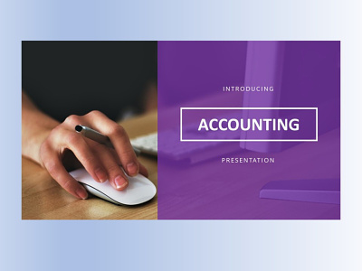 Accounting Template - Purple ppt template pptx slideshow vector