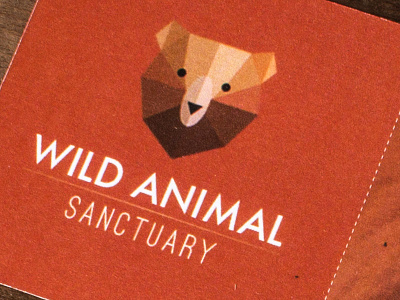 The Wild Animal Sanctuary Logo animal bear design graphic logo ticket