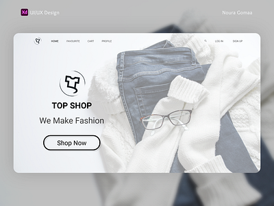 Top Shop Website design ui ux website xd