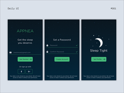 Daily UI #001 - Signup