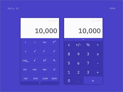 Daily UI #004 - Calculator calculator mobile ui ux