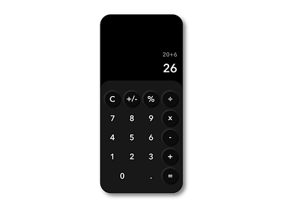 Daily UI #004 - Calculator 004 calculator challenge daily 100 challenge daily ui dailyui dailyui004 dark mode design neumorphism ui user inteface user interface