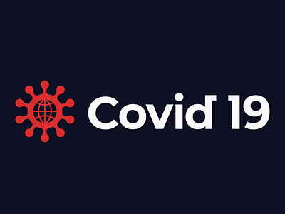 Covid 19 Logo Design branding coronavirus flat icon illustrator logo logo design logo designer logo mark typography