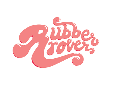 Rubber Rover pt. II consoms groovy illustration jeep rober rubber type typography