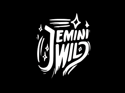 Jemini Wild illustration ipadpro lettering logotype magic sparkle spiritual wild