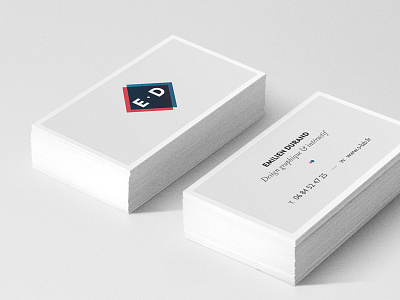 new business cards branding flat identity logo minimal print self promo