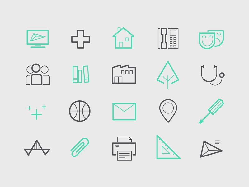 ingebois icons icons line minimal brand identity branding