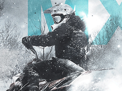 snow + mx poster design moto mx poster ride type