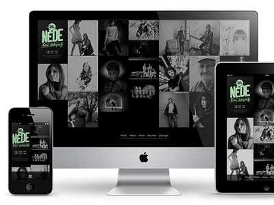 Mr. Nède / responsive layout interface design ios responsive iphone ipad website webdesign grid ui html5 css3