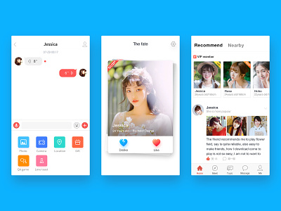 Social App—Huatian app icon ui ux