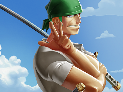 Rornoa_Zoro by Piyush D Gagrani on Dribbble