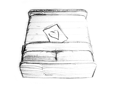 Time To Bed bed heart icon note rebound sketch sleep