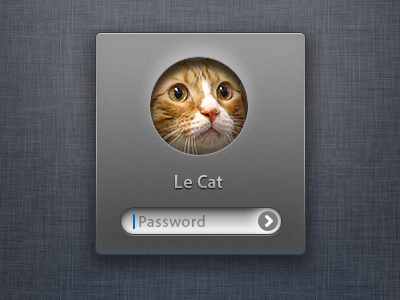 Login apple cat cute login mac mimimi password ui