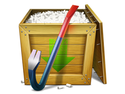 CrateOut Icon box crate crowbar foam icon open