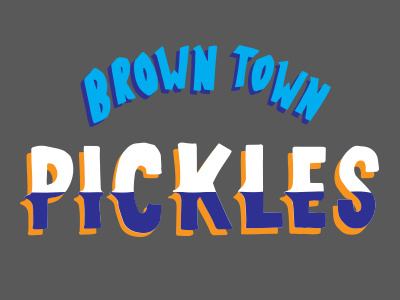 BT Pickles identity hand lettering identity pickles