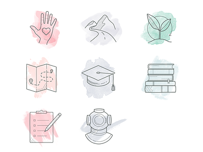 Culture Amp website icons icons illustrated illustration