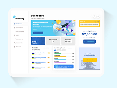 Investa Landing Page