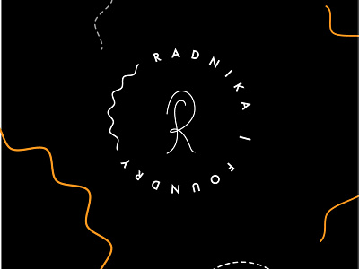 RADNIKA branding design dribbble flat logo simple typography vector