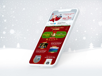 Jingle Days christmas days design ecommerce jingle landingpage santa theme uidesign winter