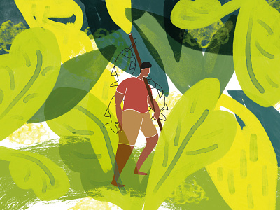 Amazon amazon character character design charity fisherman illustration illustration art illustration design illustrator jungle ngo