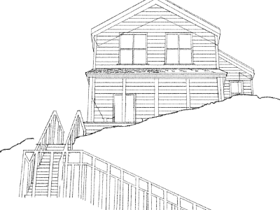 Wood drawing house illustration marc aspinall process sketch steps the tree house press tthp