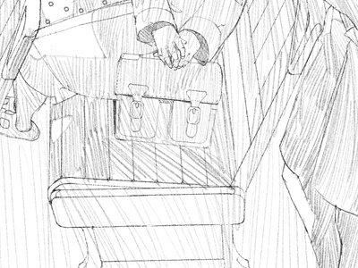 Don't Let Go... drawing illustration marc aspinall the tree house press tthp wip