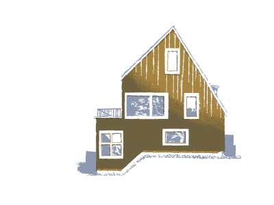Home Sweet Home had drawn house illustration retro