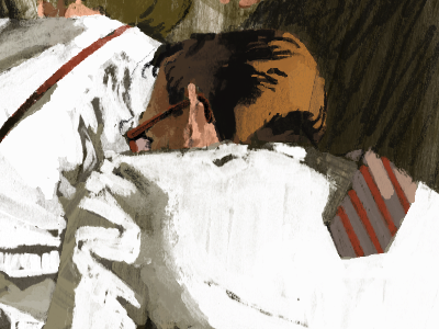 Quick.. Continued digital illustration marc aspinall painting wip