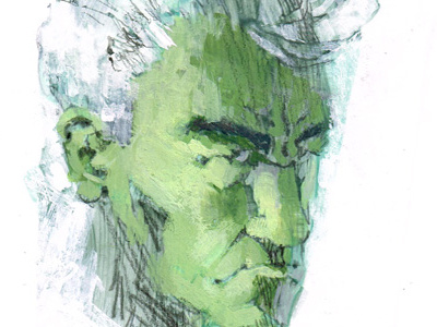 Green With Envy? illustration marc aspinall painting personal wip