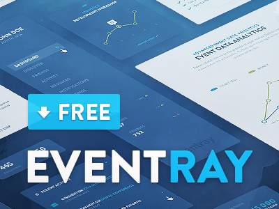 EventRay UI KIT - Free Download bundle design dtail freebie freebies interactive interface mobile pack psd studio ux