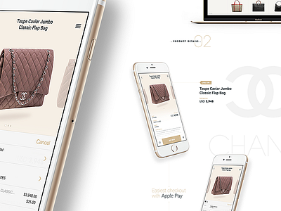 Online Luxury Shop app cart e commers flat interface iphone 6 online responsive shop shopping ui ux
