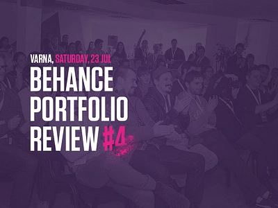 Behance Portfolio Review #4 - Varna, Bulgaria art direction behance character design dtail event illustrations meeting portfolio review typography uiux web design