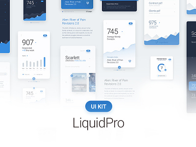 LiquidPro UI Kit - Free Download app design download dtailstudio free grid interface ipad kit layout ui ux