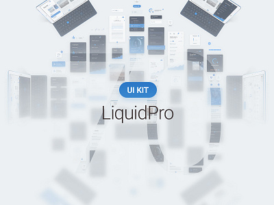 LiquidPro UI Kit Full Preview - Free Download app design download dtailstudio free grid interface ipad kit layout ui ux