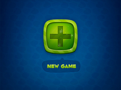 New Game Button - fresh & green