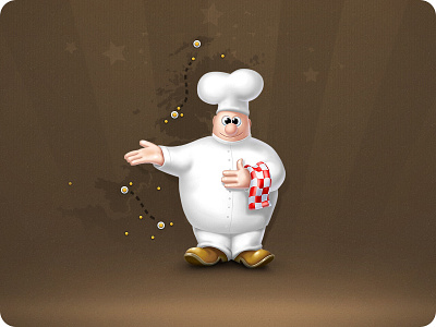 Macs are to design, as microwaves are to cooking! :) bakery character chef cook design dtal experience expression face hat illustration interface map paper rays shoes tecture ui user web