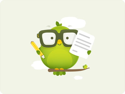 Wanna tell me something? bird birds box character clouds design detail dtail eyes fast feet glasses graphic graphics green hat illustration letter quick web